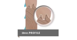 Karibu 38mm Zweiraum Gartenhaus Lagor 2 Blockbohlenhaus 507x327cm Unbehandelt