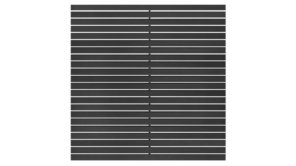 System Rhombus WPC Modulzaun Set Anthrazit Steckzaun – Bild 3