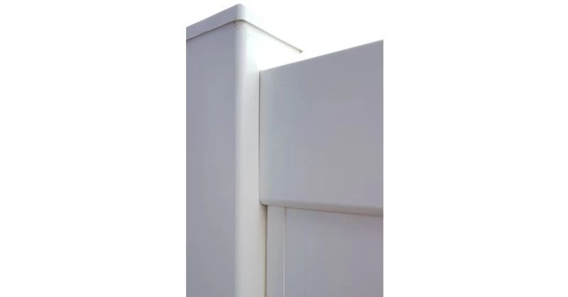 Sichtschutz Zaun Longlife Rivana Korsika Kunststoff Weiss (kein WPC)