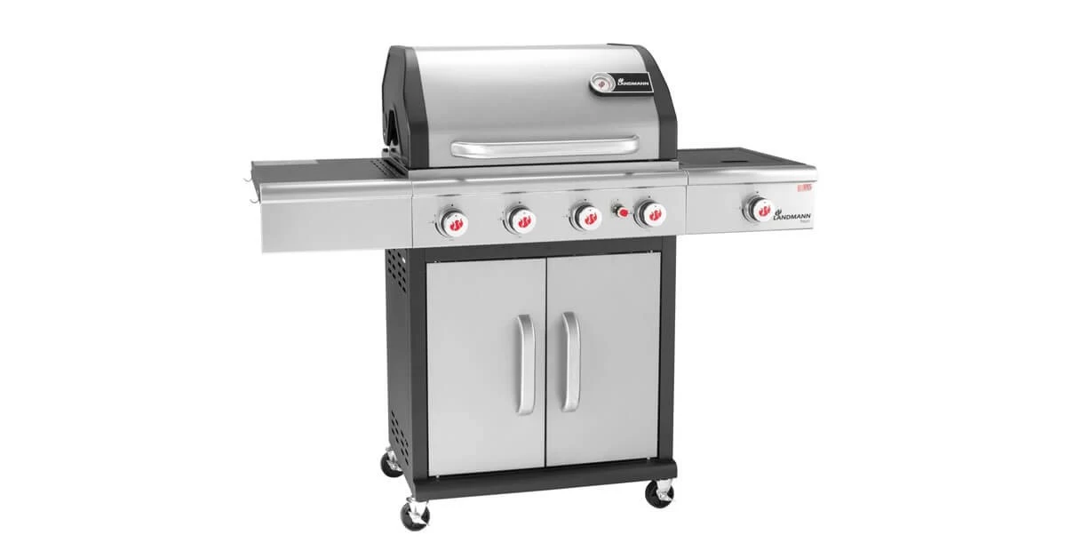 Landmann Gasgrill Triton PTS 4.1 Silber – Bild 2