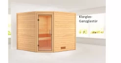 Karibu Sauna Leona + 9kW BIO-Kombiofen Mit Ext. Steuerung Easy
