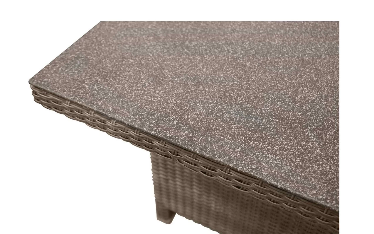 Gartenmöbel Set Rabida / Turin Braun 22teilig Loungemöbel Polyrattan Dining-Eck-Lounge – Bild 4