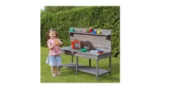 Matschküche Grau Lasiert 120 X 45 Cm Bausatz