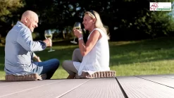 Megawood Barfußdiele Premium Plus Jumbo Lavabraun