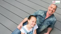 Megawood Barfußdiele Premium Plus Jumbo Schiefergrau