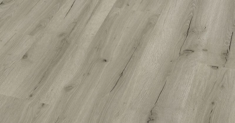 Klick-Vinylboden Eiche Astig Grau Rustikal XXL LHD Mit Integr. Trittschalldämmung – Bild 2