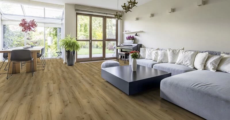 Klick-Vinylboden Eiche Astig Natur Rustikal XXL LHD Mit Integr. Trittschalldämmung