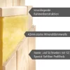 Karibu Sauna Larin + 9kW Saunaofen Mit Integrierter Steuerung
