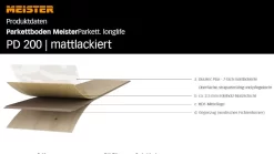 Meister Longlife-Parkett PD 400 Eiche Authentic Weiß Gekälkt 9003