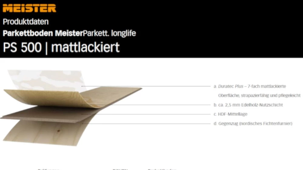 Meister Longlife-Parkett PS 500 Eiche Harmonisch Pure 9013 – Bild 4