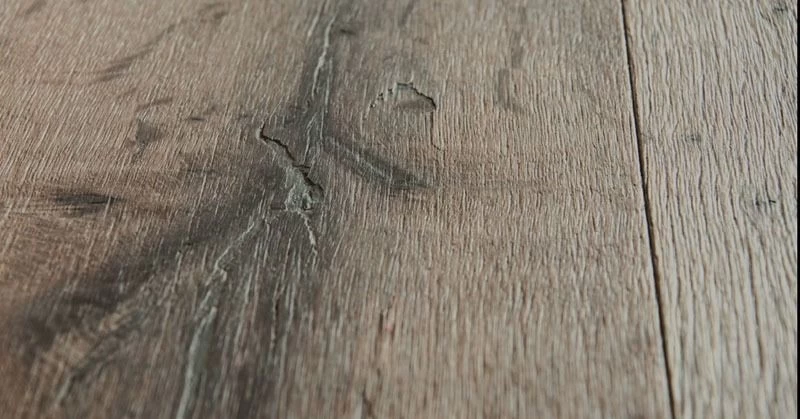 Parkett Schlosseiche Grau Landhausdiele Handbearbeitet – Bild 3