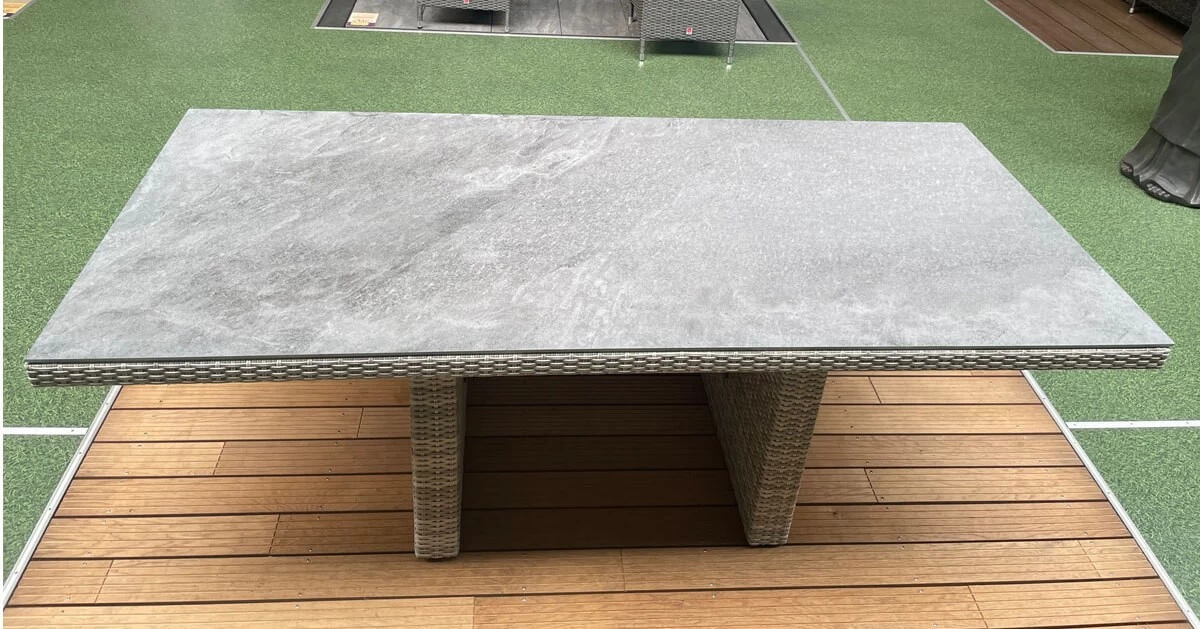 Gartenmöbel Set Vigo / Parma Grau 9teilig Gartenmöbel Set Polyrattan – Bild 5