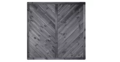 Sichtschutz Zaun Gada Geschlossen Kiefer/Fichte Dunkelgrau Lasiert