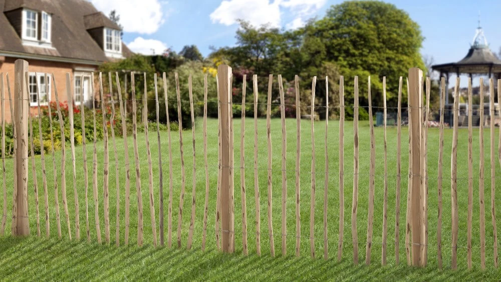 Rollzaun Haselnuss 90 Oder 120 Cm Hoch – Bild 3