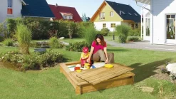 Sandkasten 140x140 Cm Inkl. Holzabdeckung