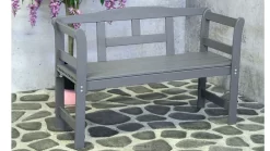 Gartenbank Friesenbank Grau Lasiert Kiefer