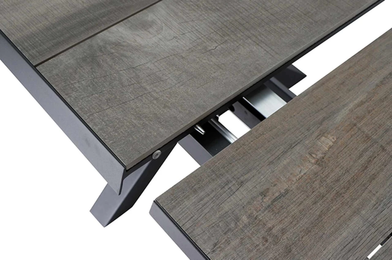 Gartenmöbel Set Mit Sincro Ausziehtisch 200/260x100cm Und 4x Dining Sessel Komido ähnlich Corido – Bild 3