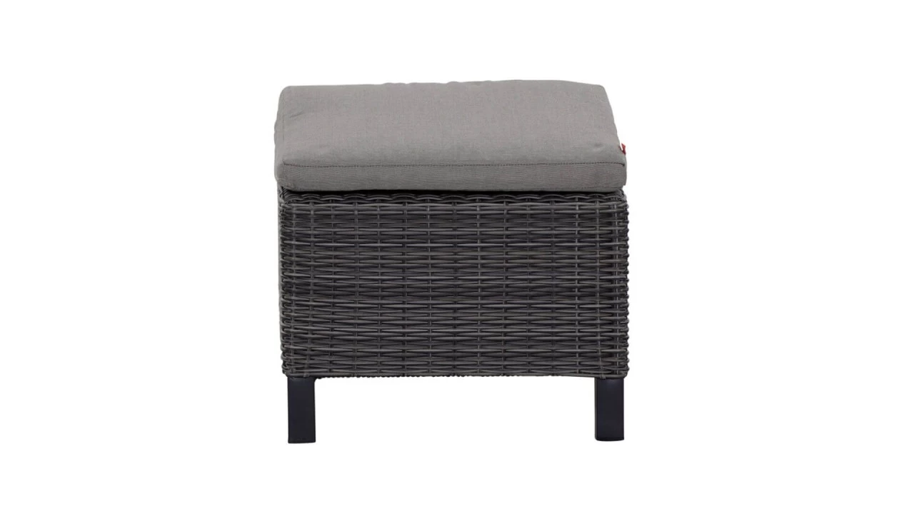 Siena Garden Hocker Corido Charcoal Grey Inkl. Kissen – Bild 3