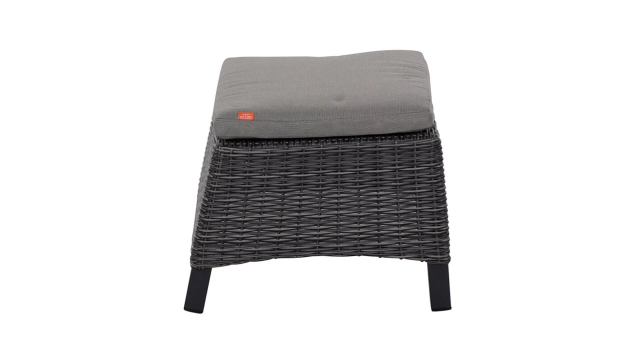 Siena Garden Hocker Corido Charcoal Grey Inkl. Kissen – Bild 4