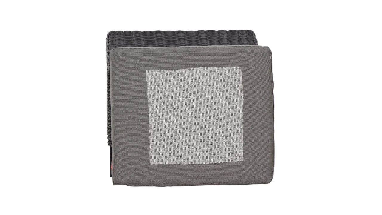 Siena Garden Hocker Corido Charcoal Grey Inkl. Kissen – Bild 2