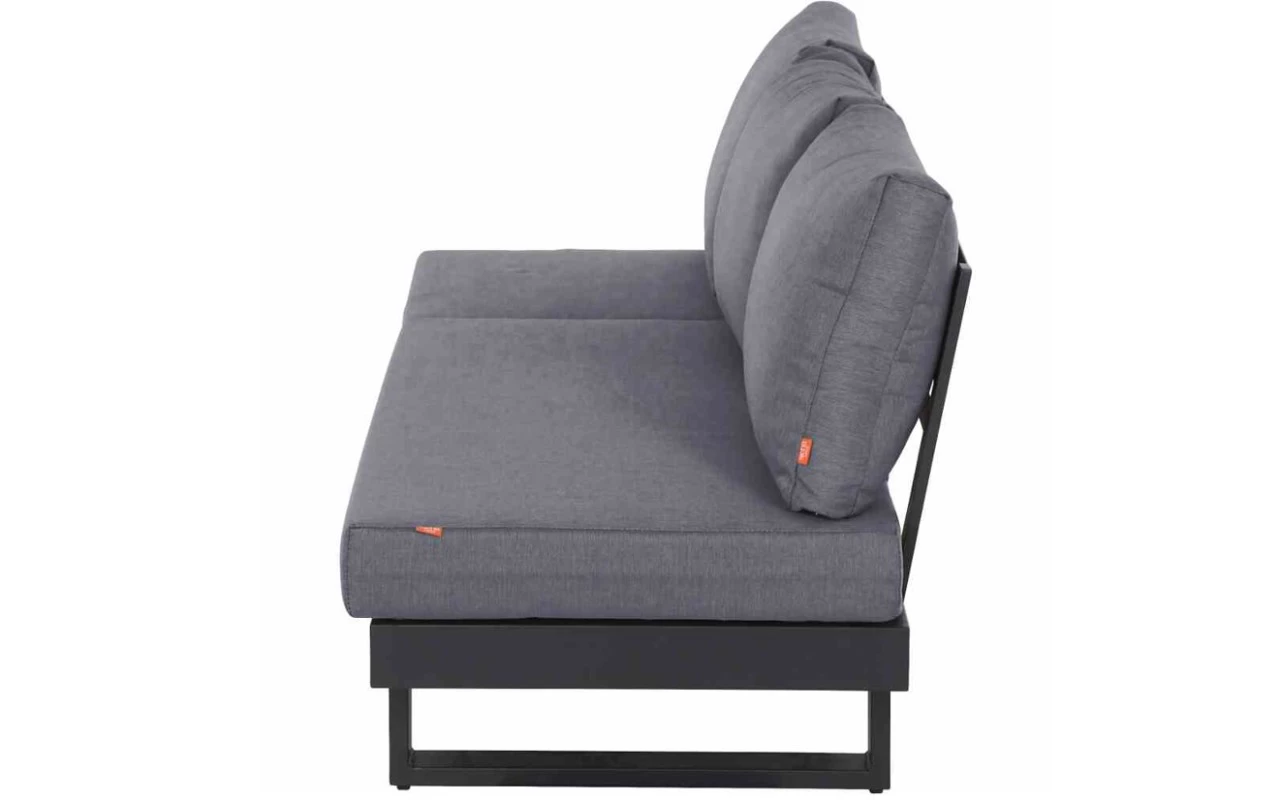 SIENA GARDEN Avenia Loungebank Multibank, Multifunktionsliege, Gartenliege, Kissen Salt And Pepper – Bild 3