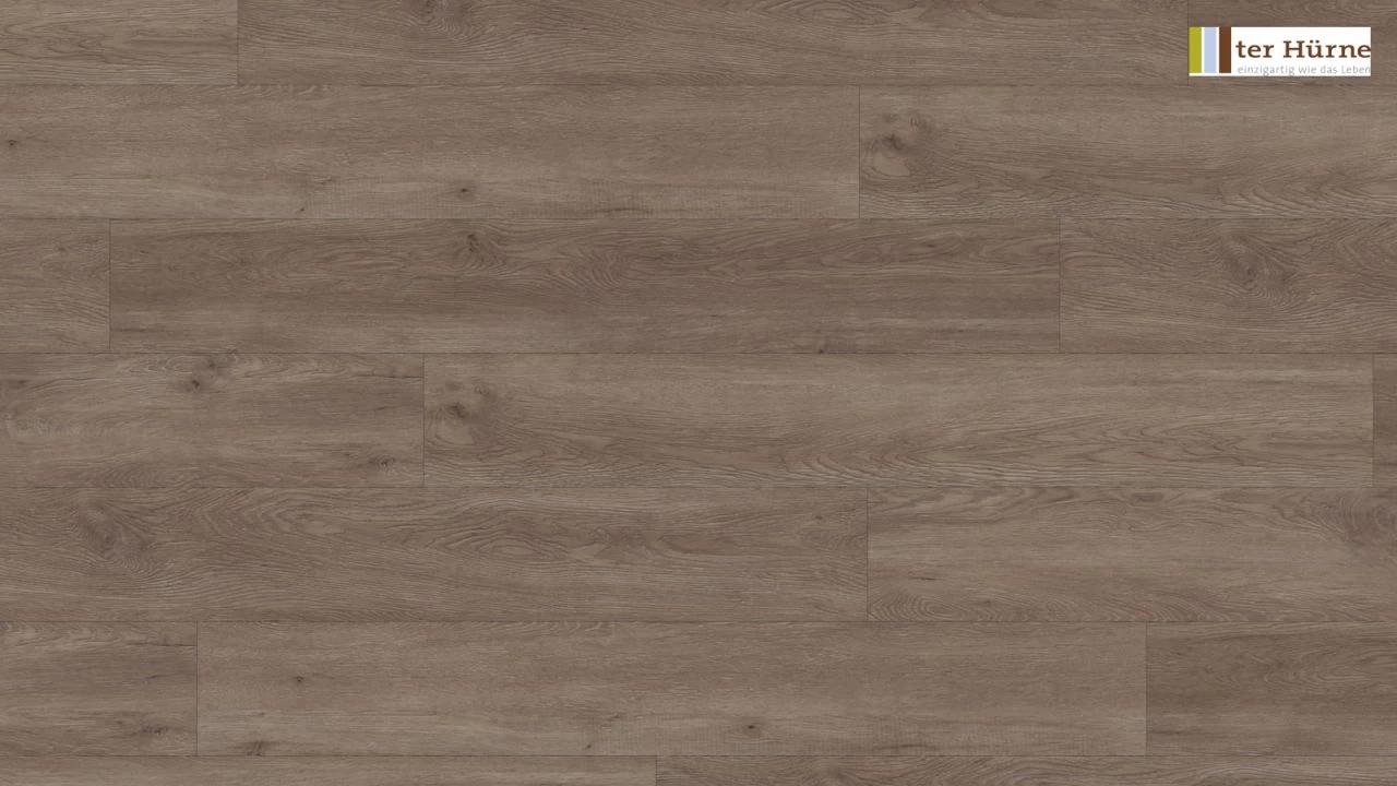 Ter Hürne Design-Vinylboden Eiche Canberra Graubraun I06 – Bild 4