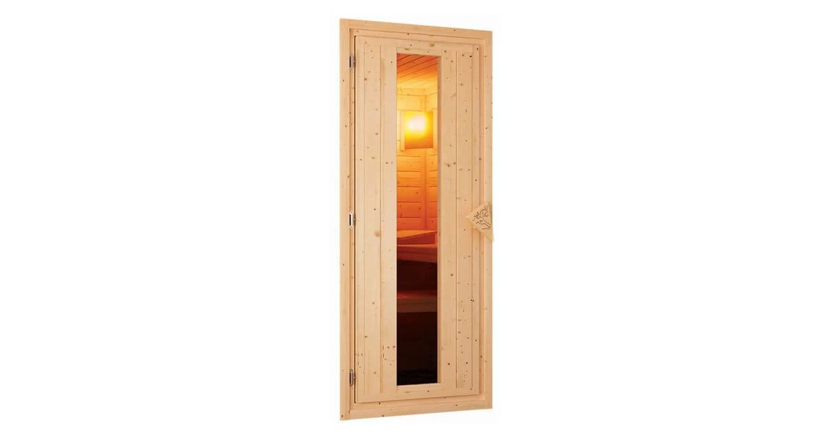 Karibu Sauna Nanja + 3,6kW Saunaofen Mit Integr. Steuerung – Bild 4