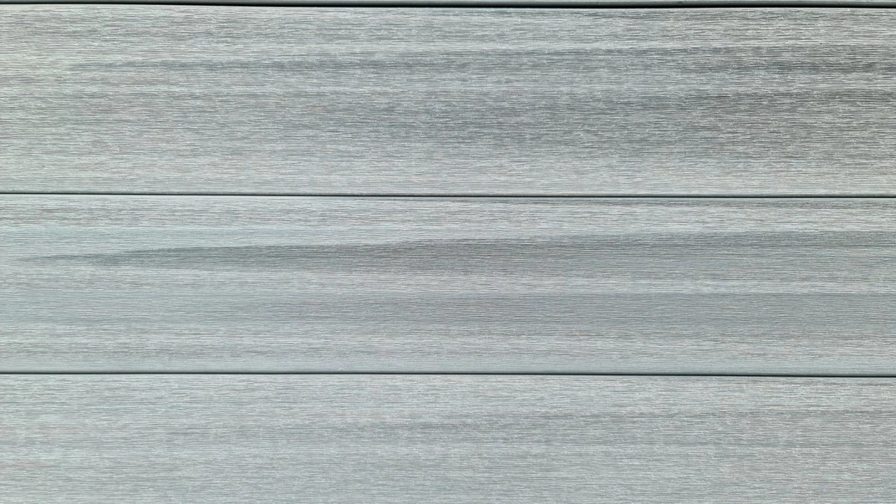 System WPC Classic Zaunfeld Set Coextrudiert Grau Steckzaun (ohne Alupfosten Anthrazit) – Bild 4