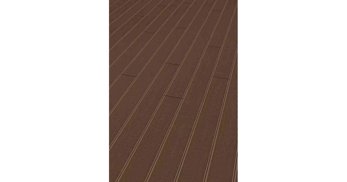 WPC Terrassendiele 23 X 146mm In 390cm Lang Hohlkammer Mahagoni