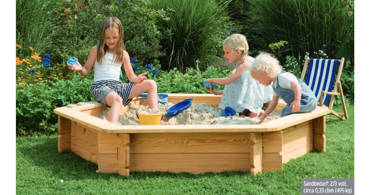 Traumgarten Sechseck Sandkasten Ingar 192 Cm – Bild 2