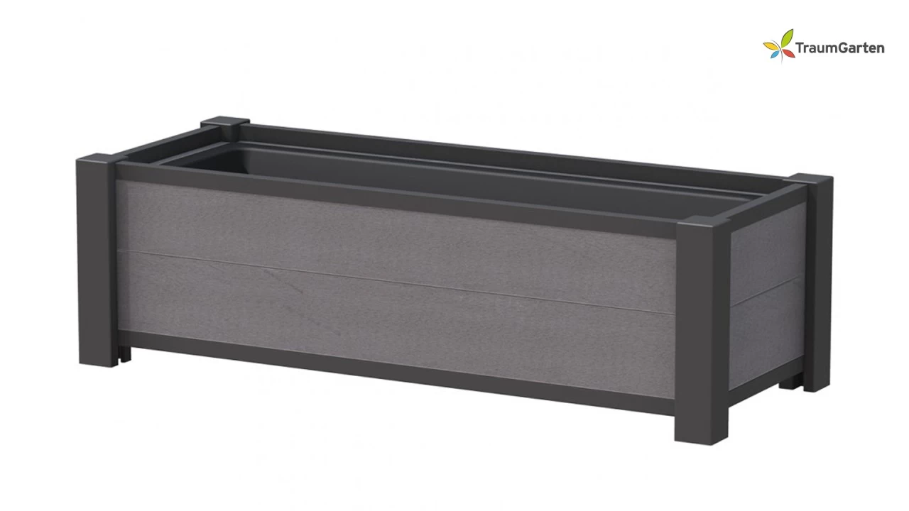 Traumgarten WPC Pflanzkasten Anthrazit 120x40x40 Cm