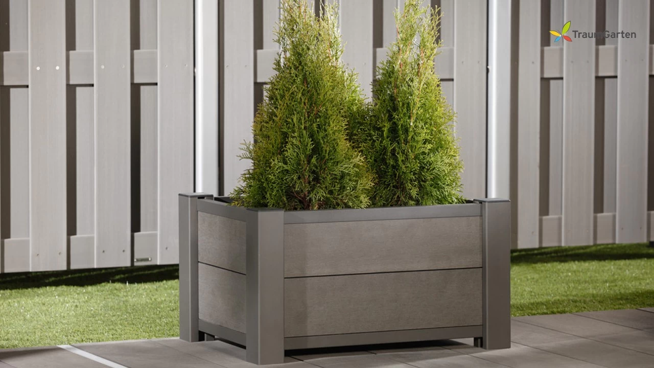 Traumgarten WPC Pflanzkasten Anthrazit 60x40x40 Cm