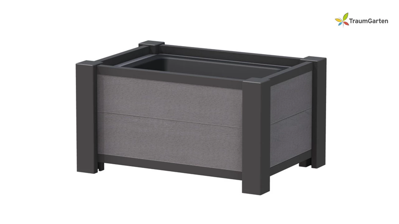 Traumgarten WPC Pflanzkasten Anthrazit 60x40x40 Cm – Bild 2