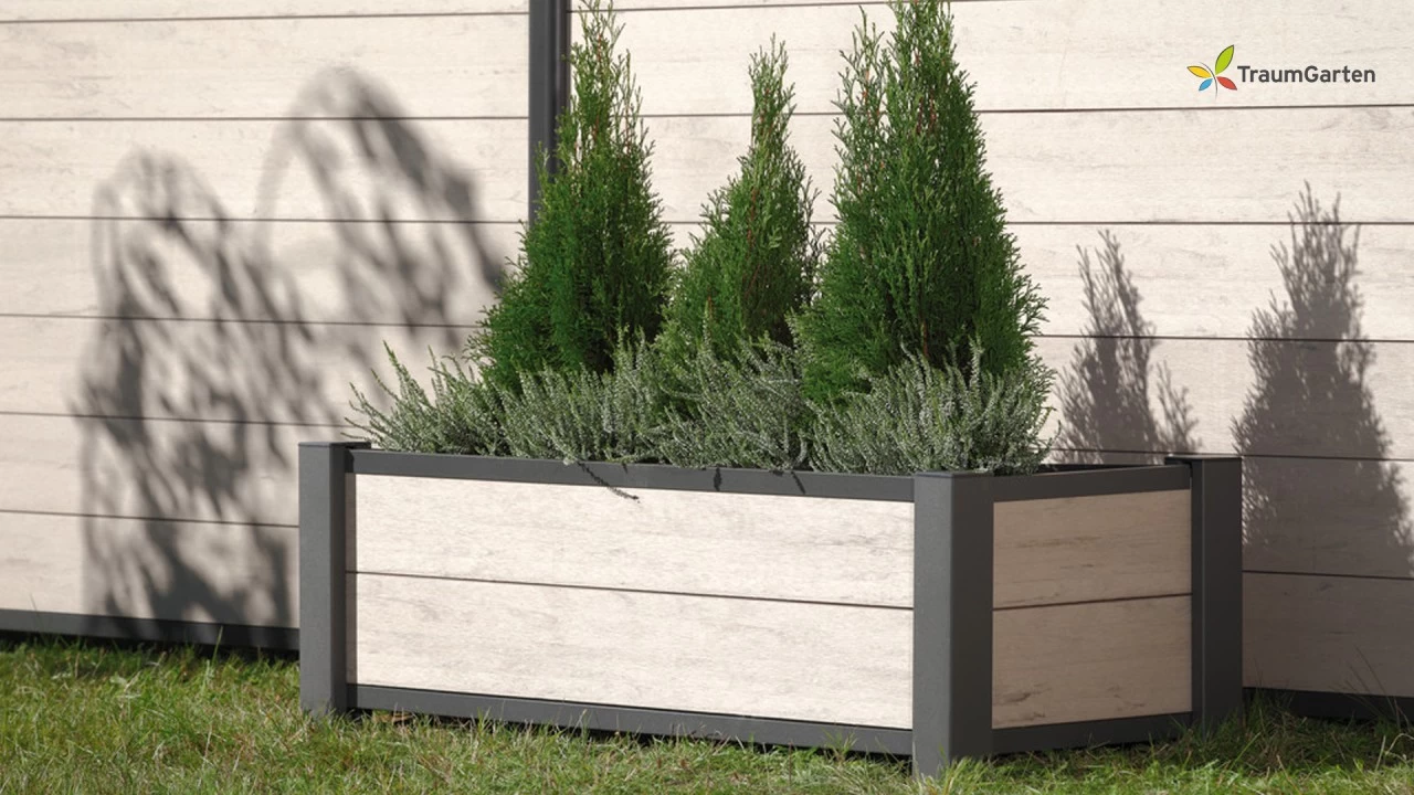 Traumgarten WPC Pflanzkasten Sand 120x40x40 Cm – Bild 3