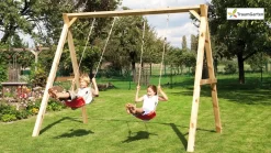 Traumgarten Massivholz Doppelschaukel Fips