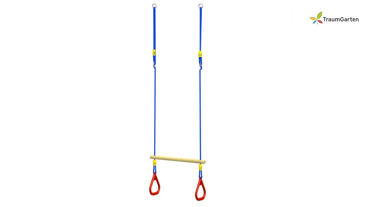 Traumgarten Winnetoo Holztrapez Mit Ringen Farbig