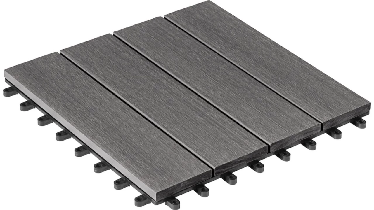 WPC-Fliese Anthrazitmix 30x30cm – Bild 2