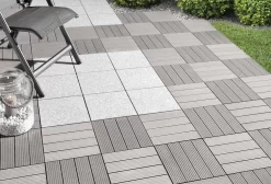 WPC-Fliese Anthrazit 30x30cm