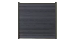 System WPC Classic Zaunfeld Set Coextrudiert Anthrazit Steckzaun (ohne Alupfosten Anthrazit)