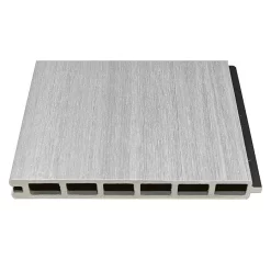 System WPC Classic Zaunfeld Set Coextrudiert Hellbeige Steckzaun (ohne Alupfosten Anthrazit)