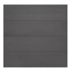 System WPC Zaunfeld Set XXL Steingrau Steckzaun