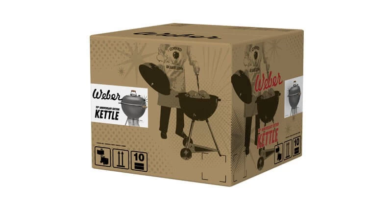 Weber Holzkohlegrill 70th Anniversary Edition Kettle 57 Cm