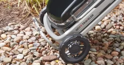 Weber Gasgrill Traveler Black Inkl. Rollwagen + Seitentisch