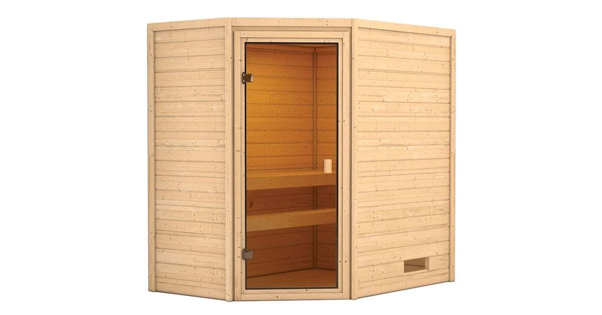 Karibu Jella Ecksauna Ohne Ofen – Bild 2