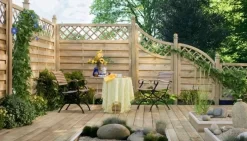 Traumgarten Sichtschutz Zaun XL Mit Gitterleisten