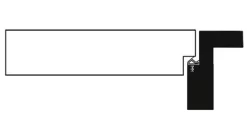 Zimmertür Weißlack Vier Breite Querstreifen Eckkante