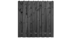 Sichtschutz Zaun Bohlenzaun Gerade Anthrazitfarbig Lasiert
