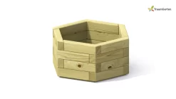 Traumgarten Sechseck Pflanzkasten 60 X 29 Cm Nadelholz