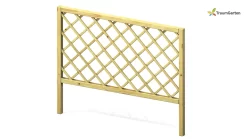Traumgarten Rechteckgitter 120 Cm Nadelholz