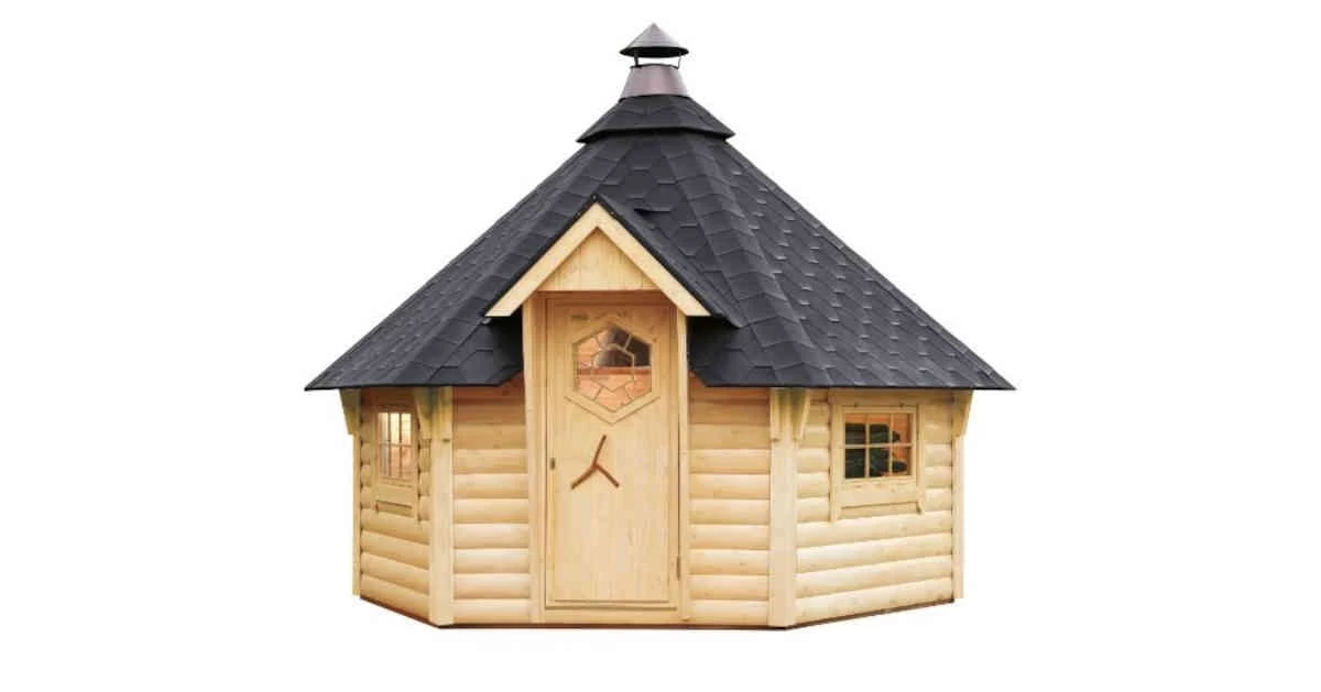 Wolff Finnhaus Grillkota Premium Kauri Naturbelassen